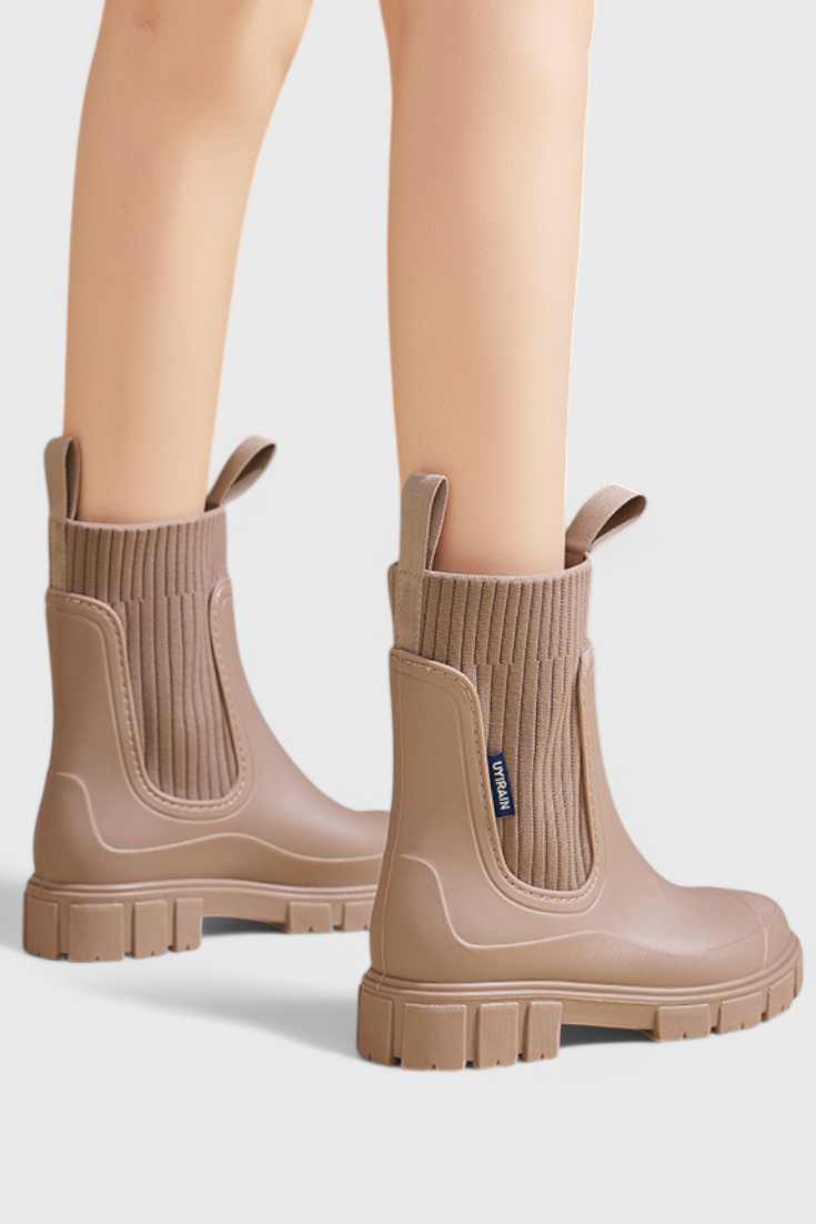 Waterproof Maelie Chelsea Boots with Slip-Resistant Sole