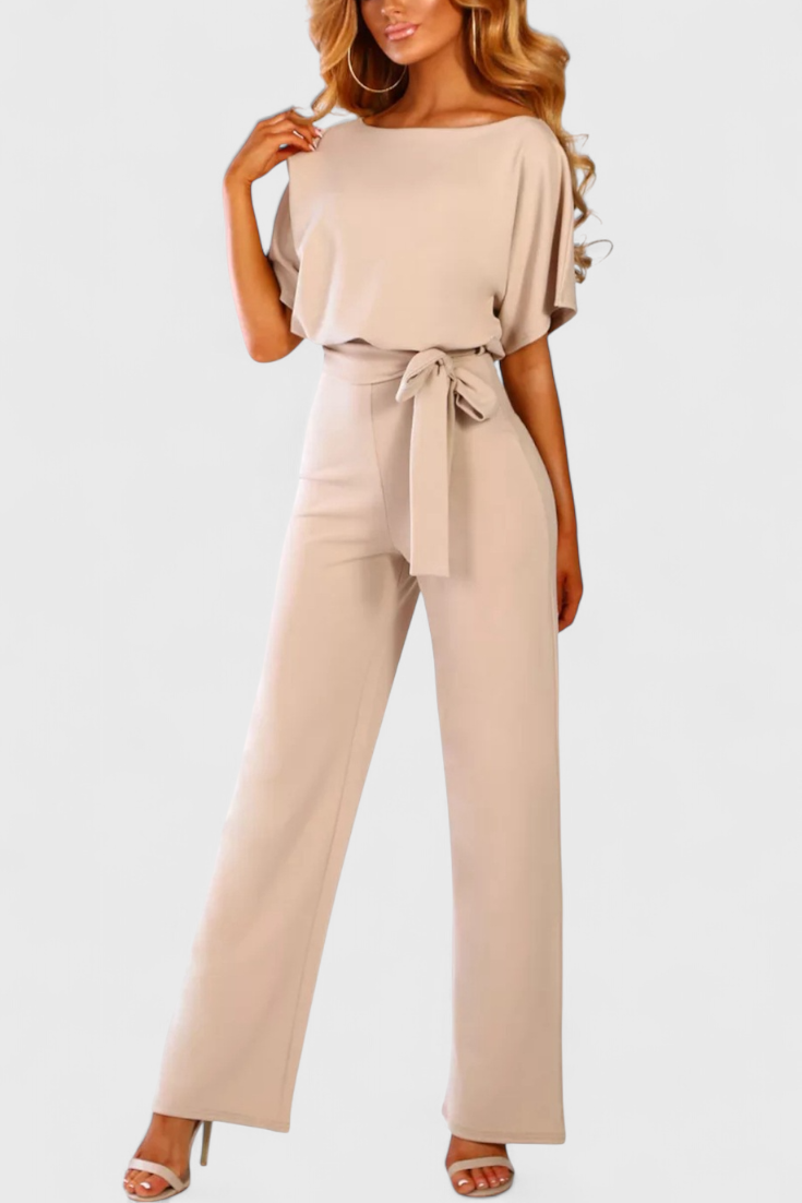 Evie Wide-Cut Fluid Jumpsuit with Elegant Silhouette
