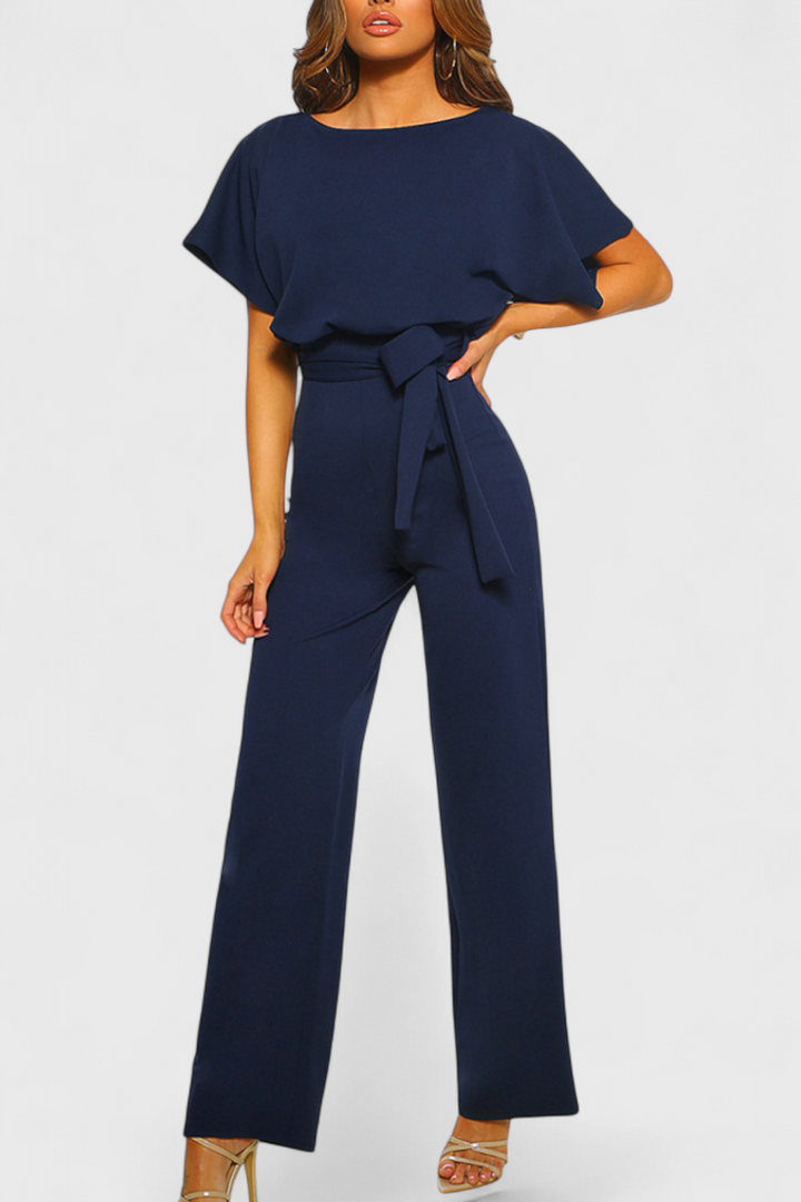 Evie Wide-Cut Fluid Jumpsuit with Elegant Silhouette