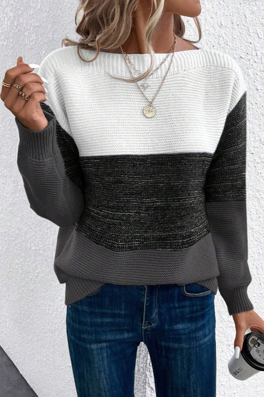 Soria Cozy Mixed Wool Sweater - Easygoing Fit