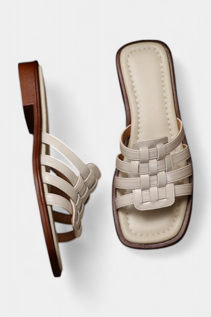 Handcrafted Roma Woven Flat Sandals