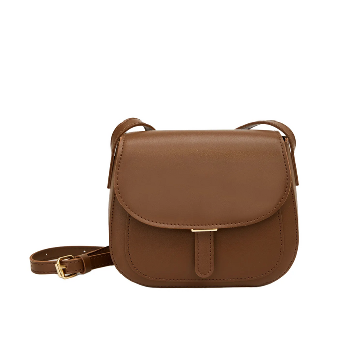 Amelia Vintage-Inspired Saddle Crossbody Bag