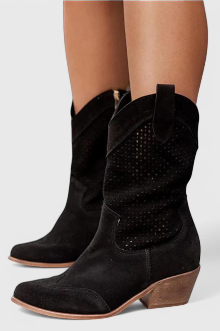 Annalla Zippered Lightweight Western Boots