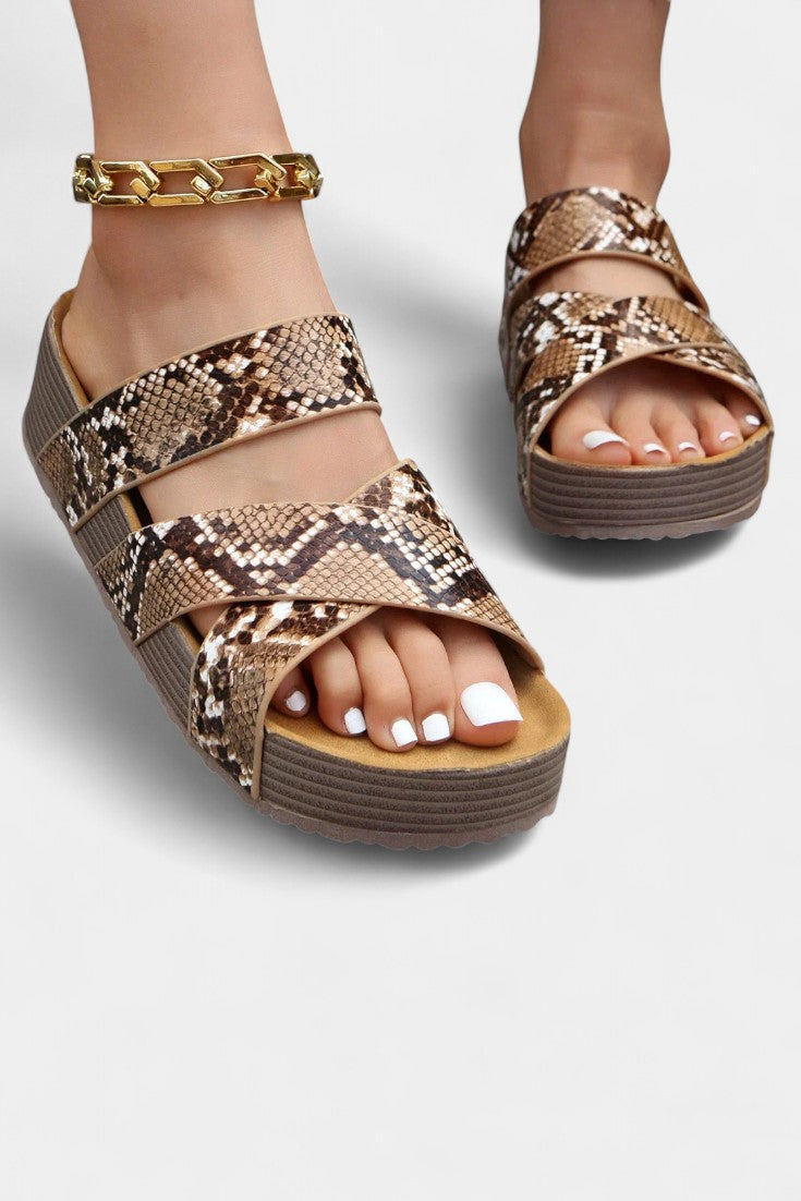 Osela Slip-On Sandals with Low Heel