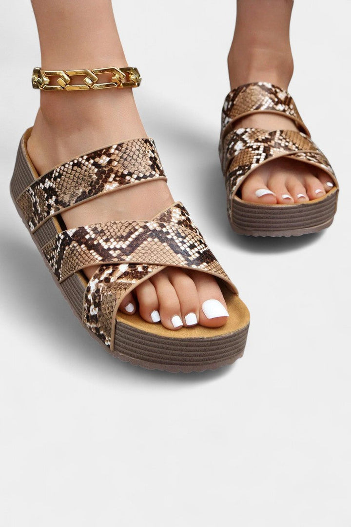 Osela Slip-On Sandals with Low Heel