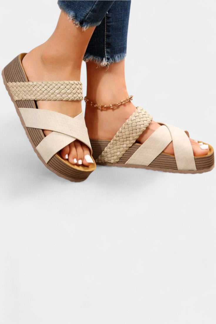 Osela Slip-On Sandals with Low Heel