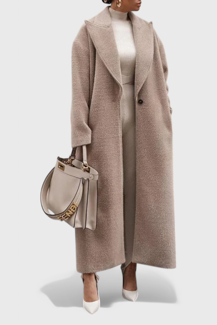 Chloé Fluid Silhouette Long Button Coat