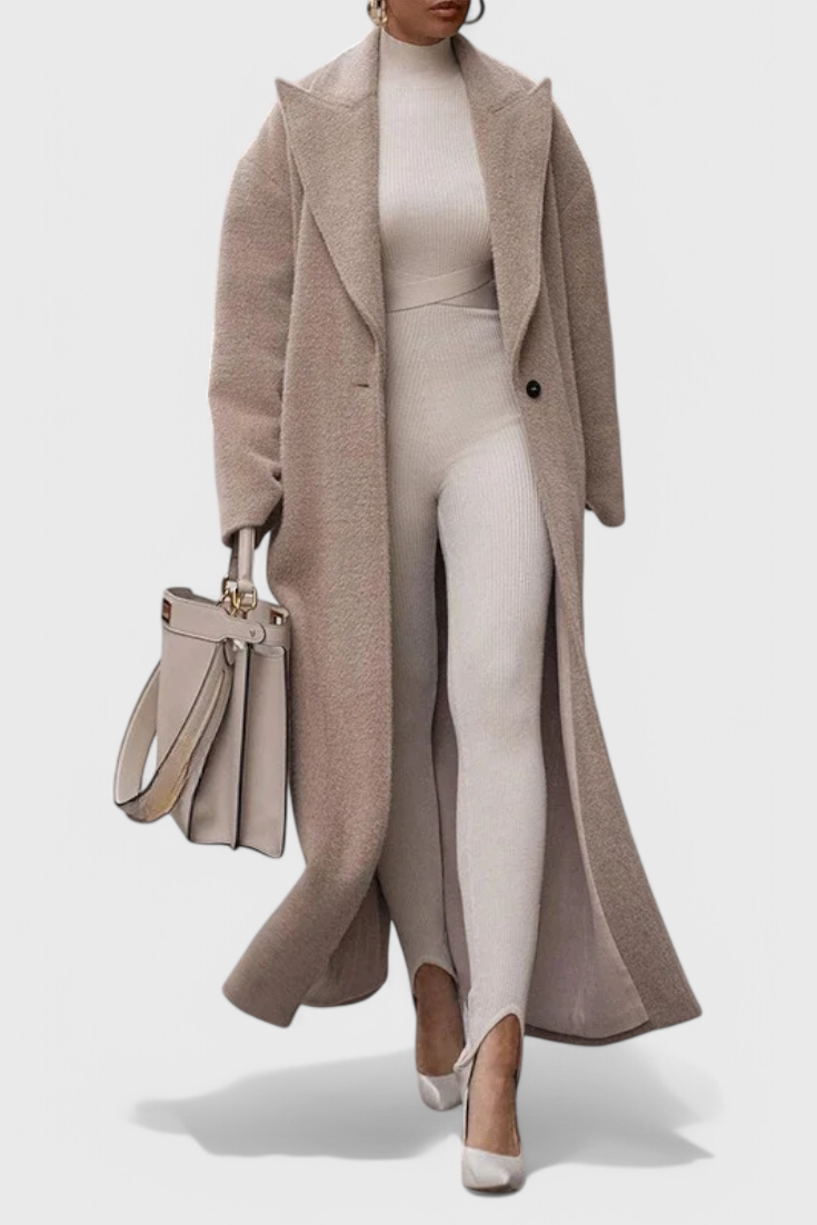 Chloé Fluid Silhouette Long Button Coat