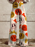 Bohemian Vintage Emoji Pants
