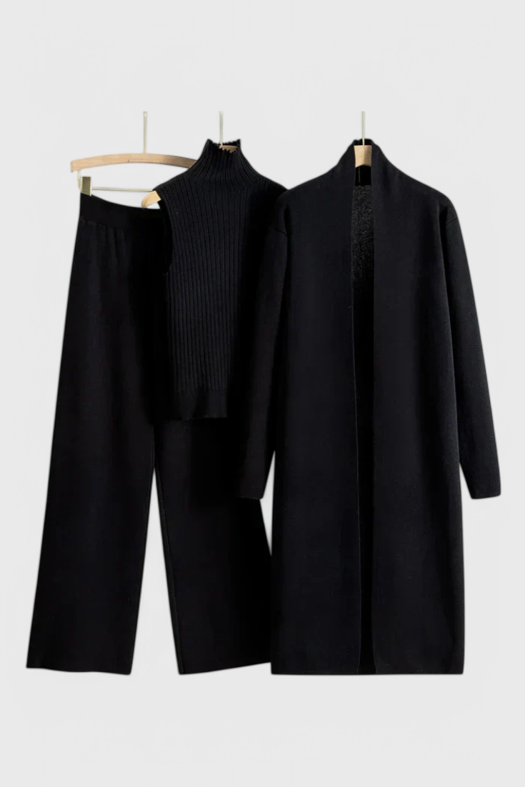 Mahalia 3-Piece Soft Knit Ensemble with Chic Design