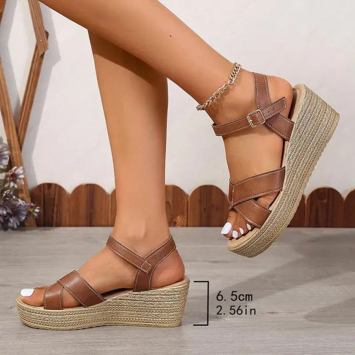 Daphnie | Wedge Sandals