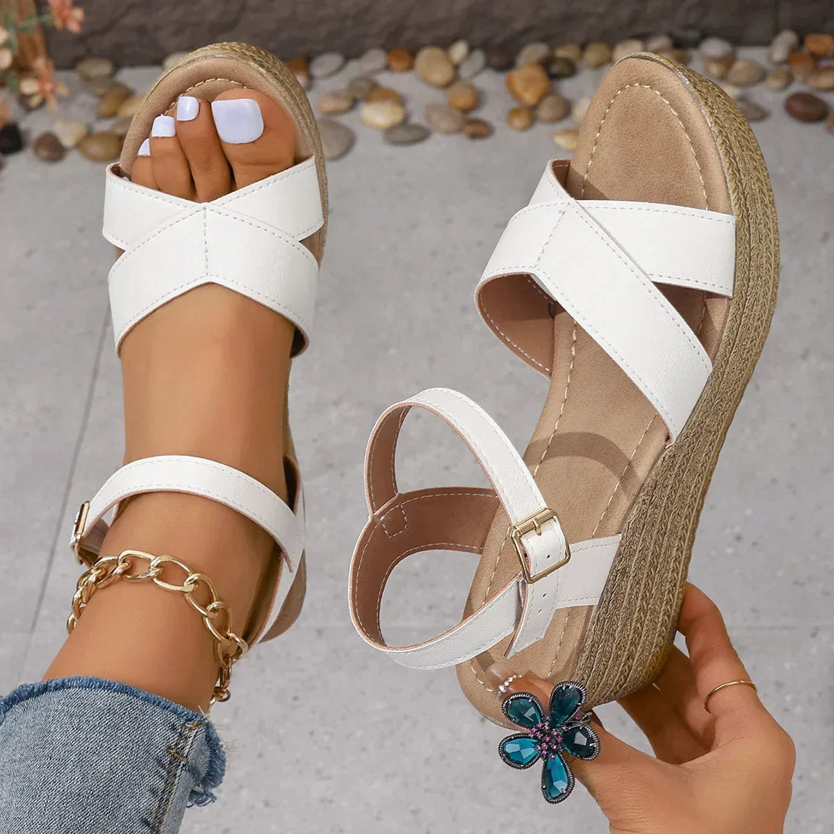 Daphnie | Wedge Sandals