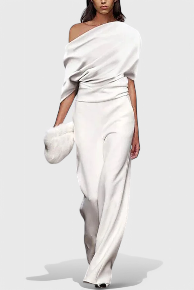 Agatha Wide-Leg Fluid Jumpsuit with a Flattering Silhouette