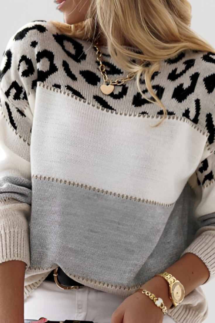 Sorlyn Contemporary Patterned Relaxed Fit Pullover