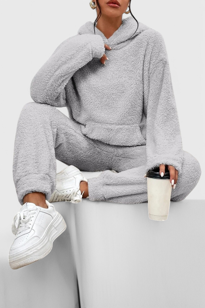 Cozy Billie Two-Piece Set in Luxurious Teddy Fabric