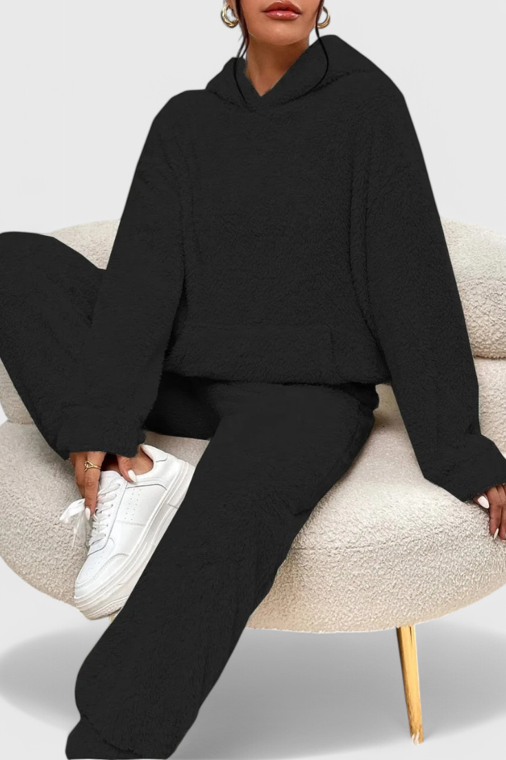 Cozy Billie Two-Piece Set in Luxurious Teddy Fabric