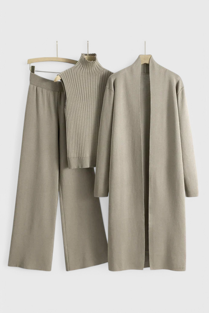 Mahalia 3-Piece Soft Knit Ensemble with Chic Design