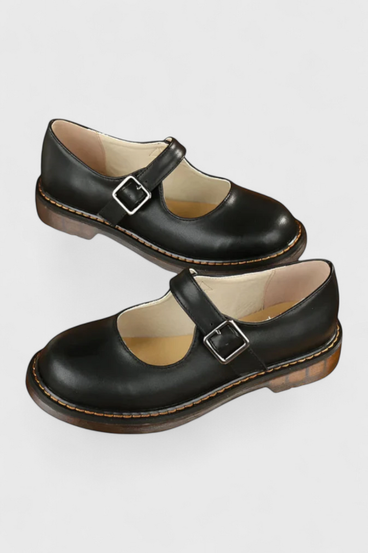 Lareina Adjustable Strap Mary Jane Flats