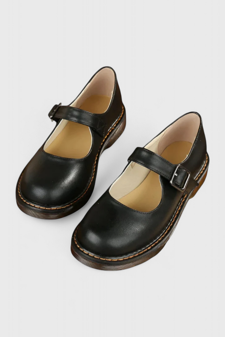 Lareina Adjustable Strap Mary Jane Flats