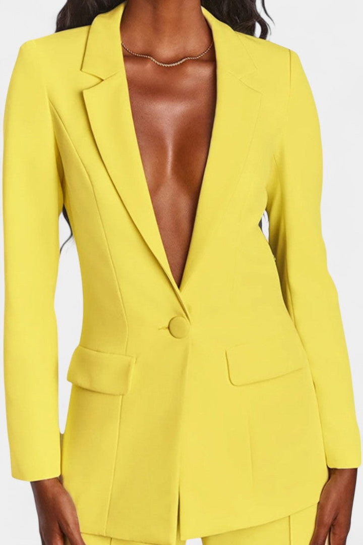 Marnie Blazer and High-Waisted Pants Ensemble