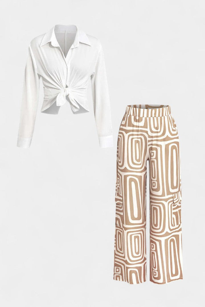 Calla Lightweight Two-Piece Set with Tailored Collar