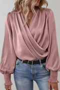 Quinn V-Neck Long Sleeve Blouse
