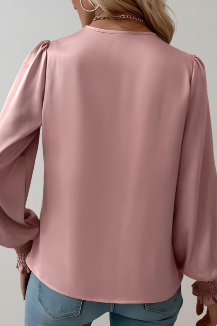 Quinn V-Neck Long Sleeve Blouse