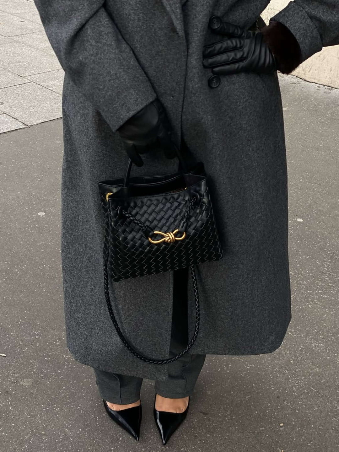 Eloise | Textured Compact Woven Handbag