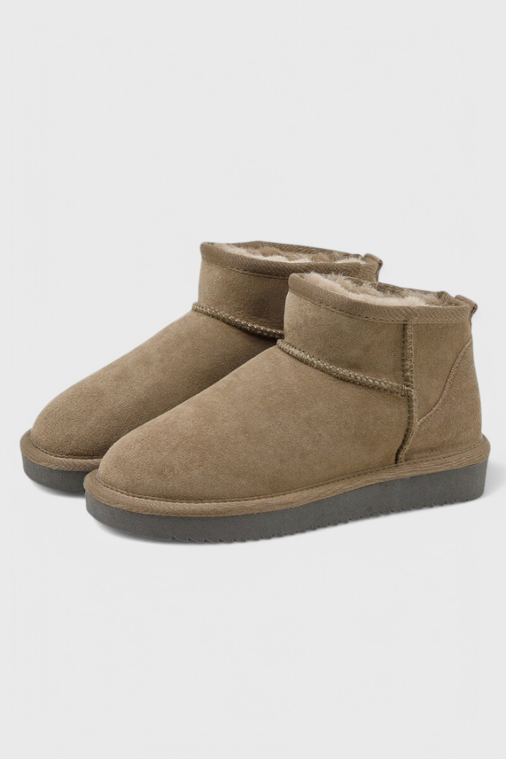 Waterproof Adelaide Lambskin Ankle Boots with Cozy Shearling Lining