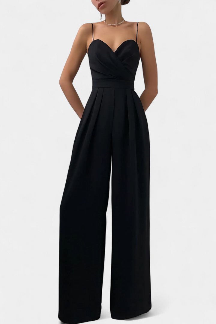 Romily Sleeveless Jumpsuit with Tailored Waist and Flowy Legs