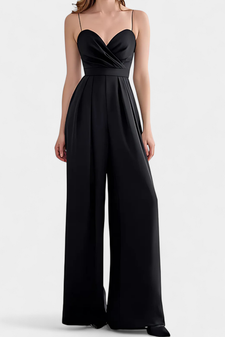 Romily Sleeveless Jumpsuit with Tailored Waist and Flowy Legs