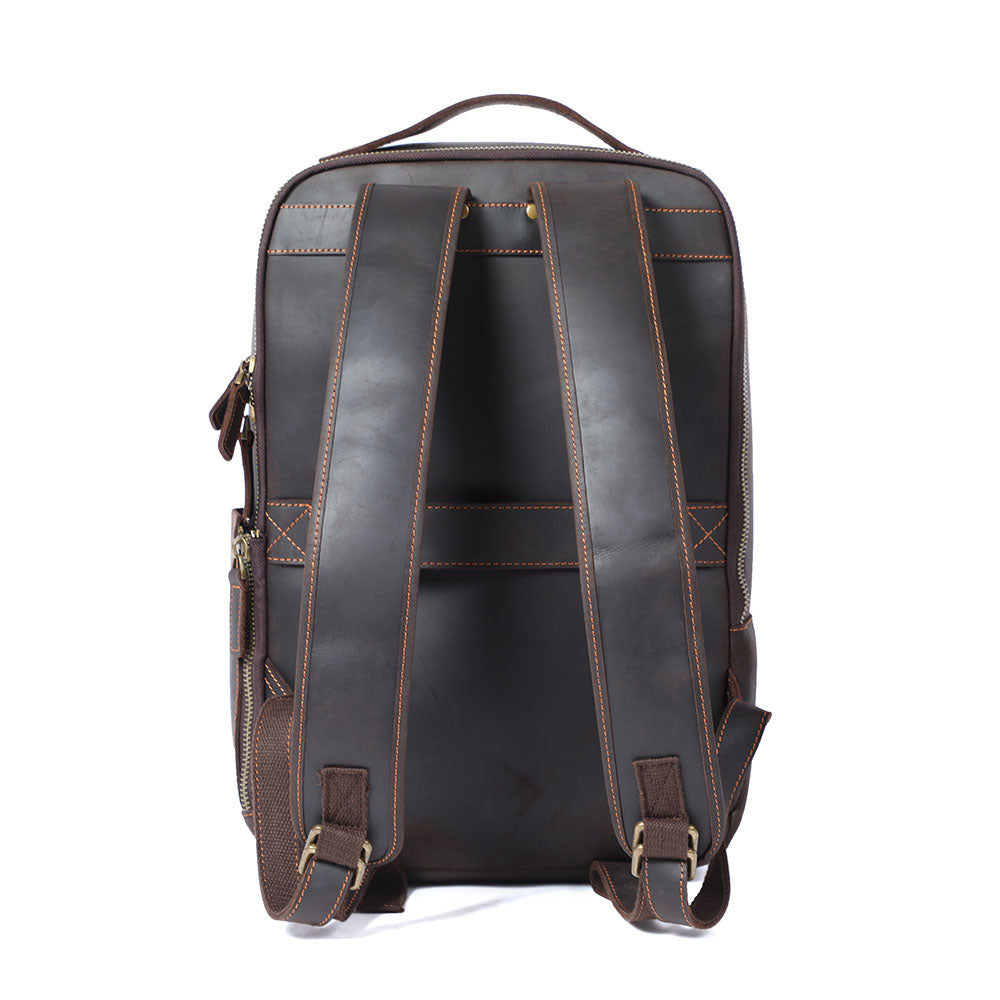 Andrew - Men's Leather Laptop Backpack