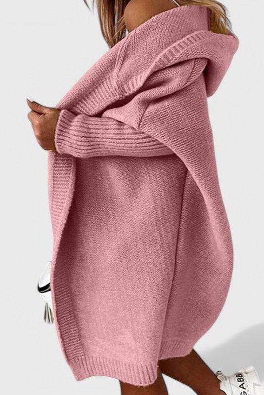 Cozy Hooded Oversized Knit Cardigan by Lovisa