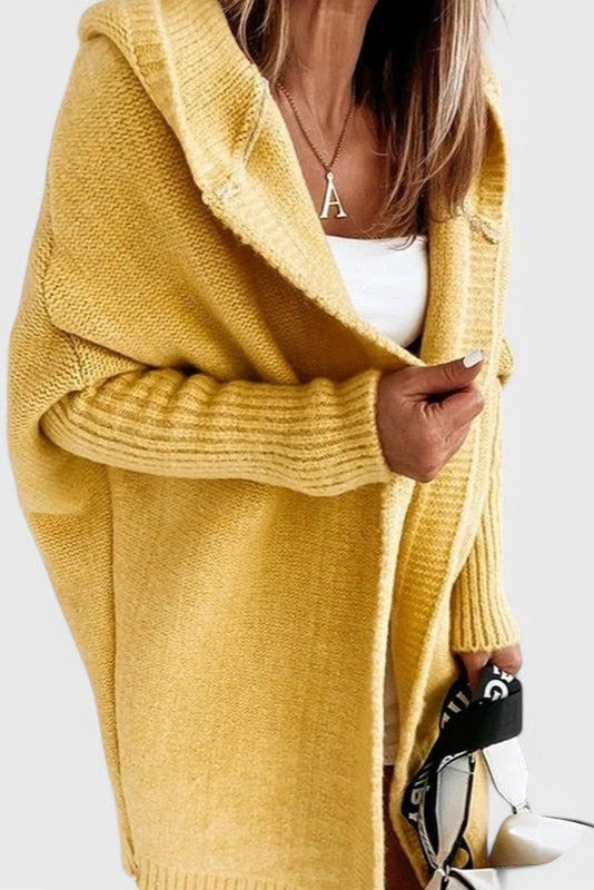 Cozy Hooded Oversized Knit Cardigan by Lovisa