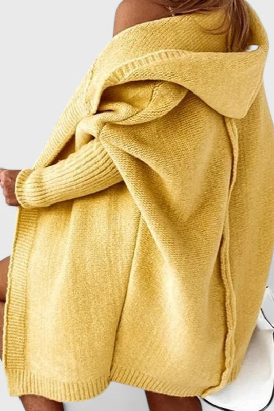 Cozy Hooded Oversized Knit Cardigan by Lovisa