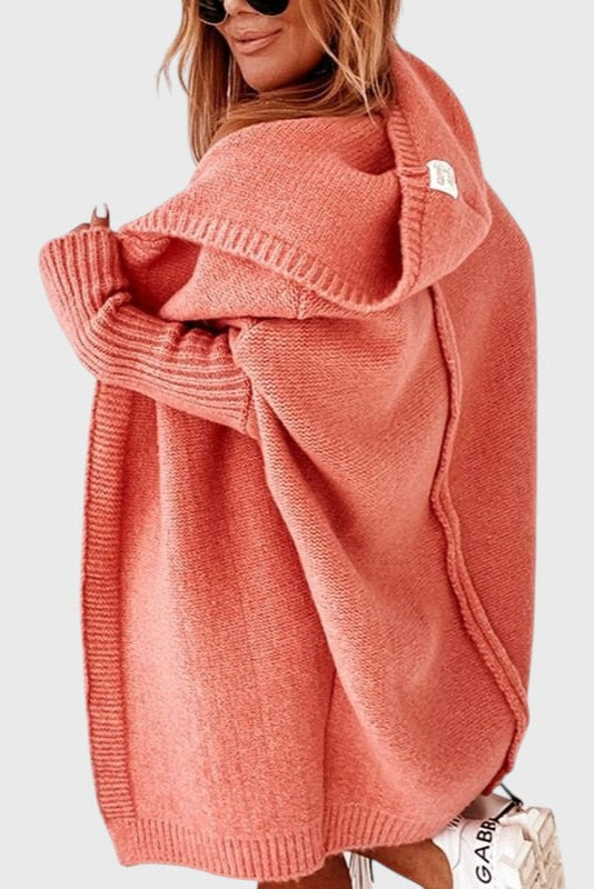 Cozy Hooded Oversized Knit Cardigan by Lovisa