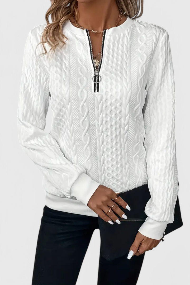 Zoey Cozy Minimalist Knit Sweater