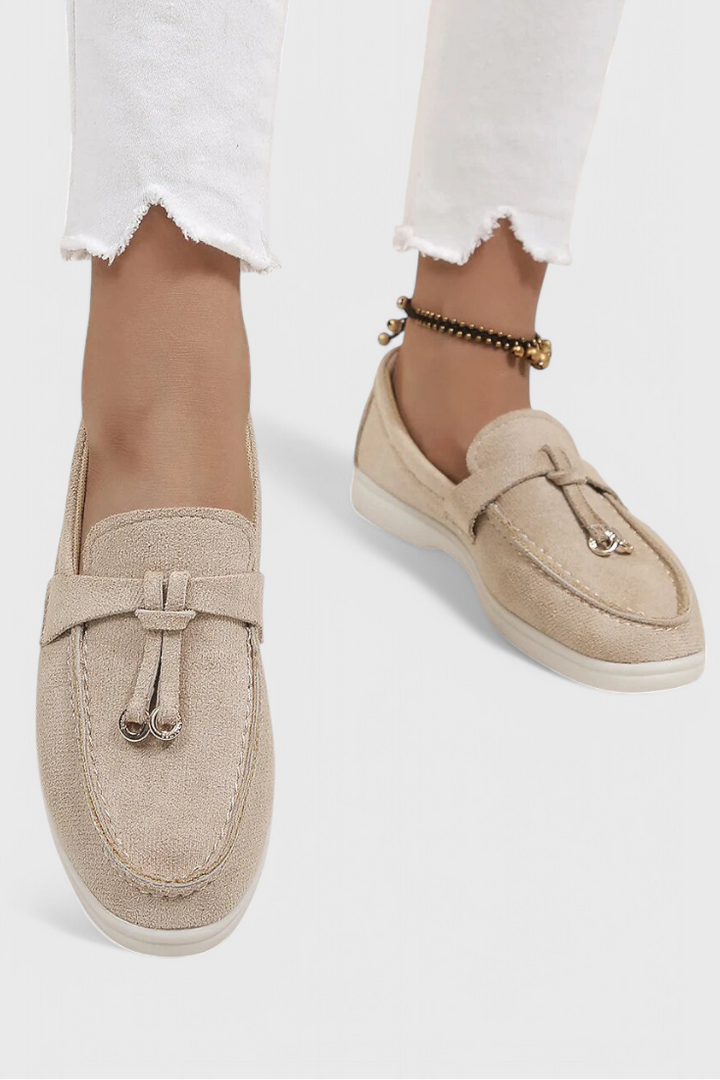 Coralie Classic Faux Suede Moccasins
