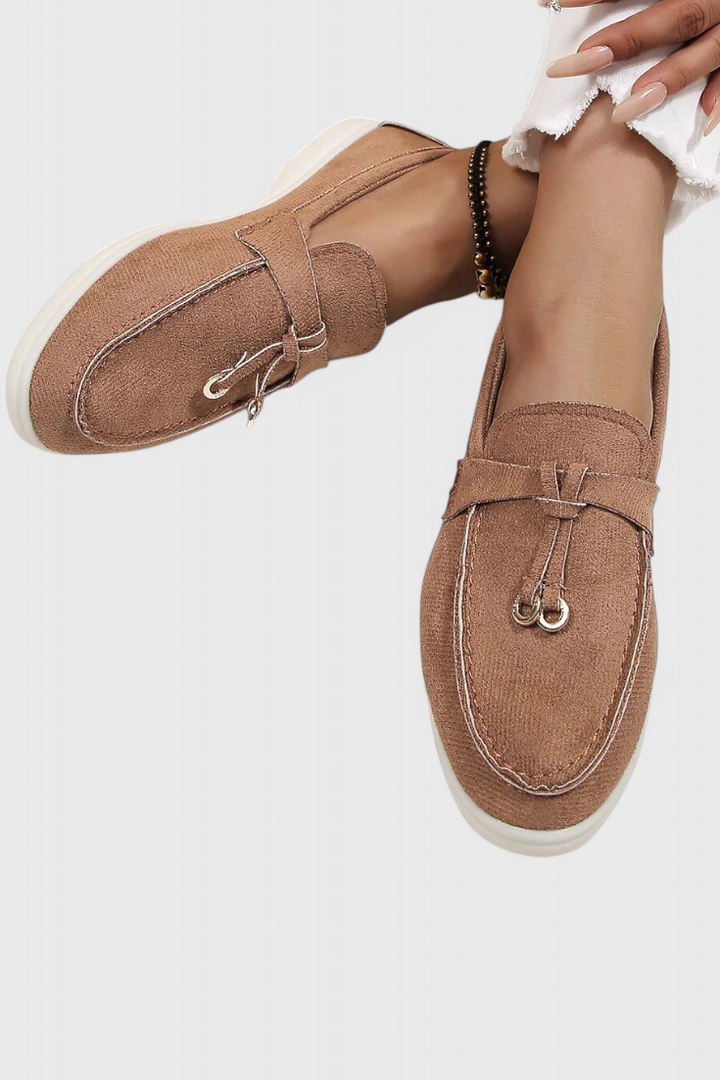 Coralie Classic Faux Suede Moccasins