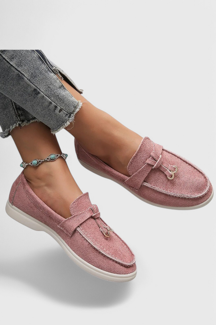 Coralie Classic Faux Suede Moccasins