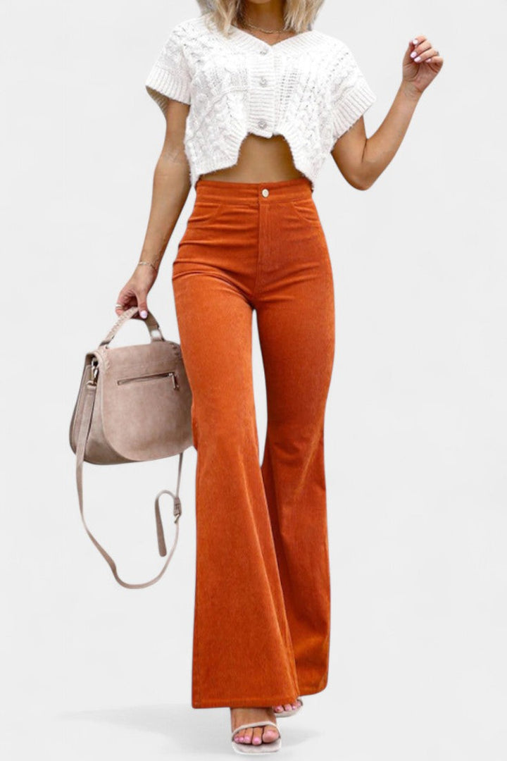 Kiara Wide-Leg High-Waisted Trousers