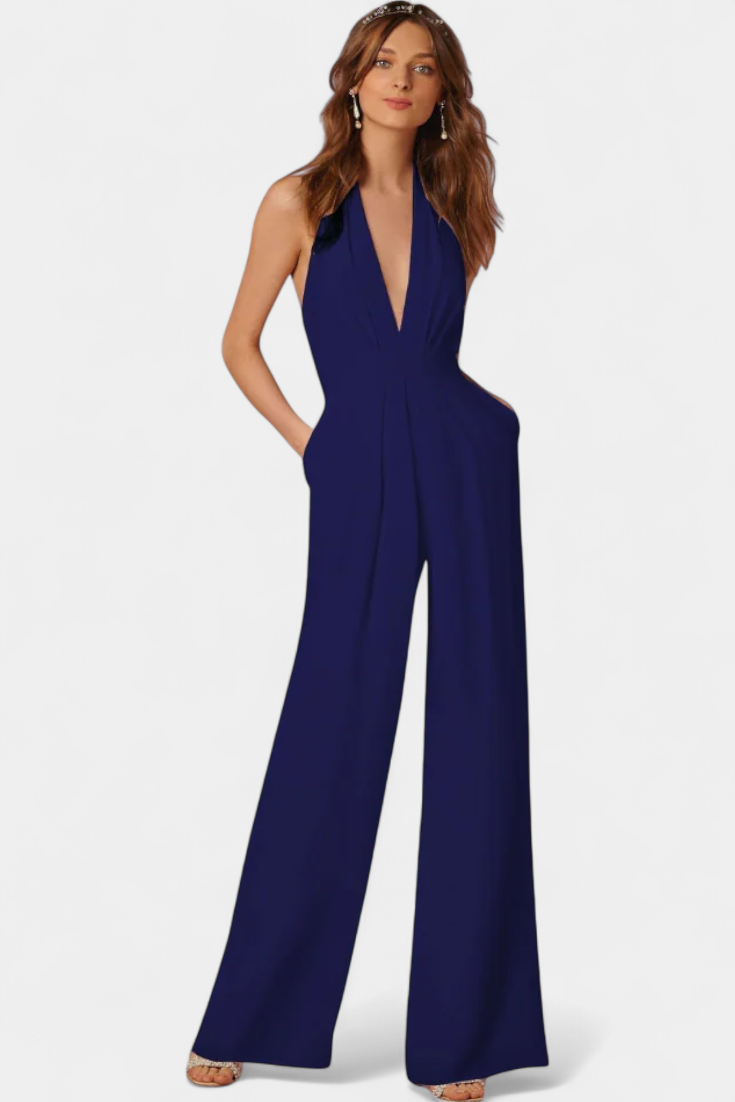 Lila Wide-Leg Jumpsuit with Sleek Design