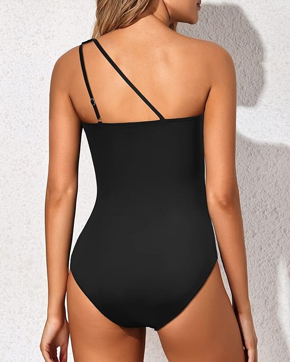Graceful One-Shoulder Swimwear