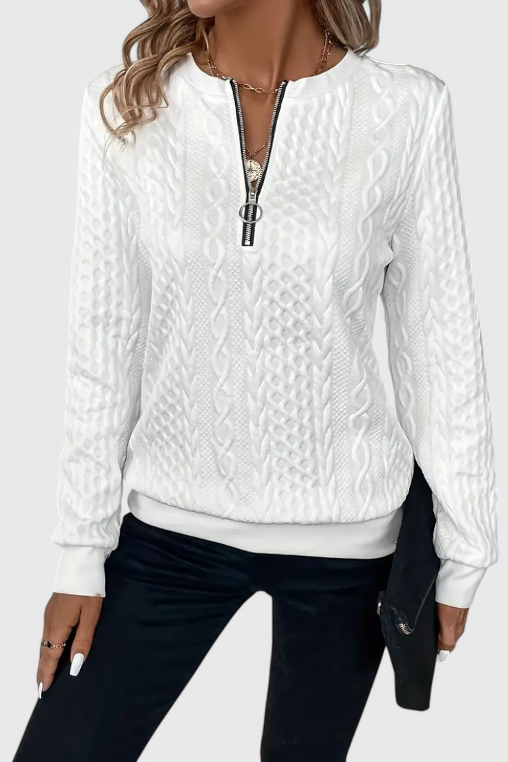 Zoey Cozy Minimalist Knit Sweater