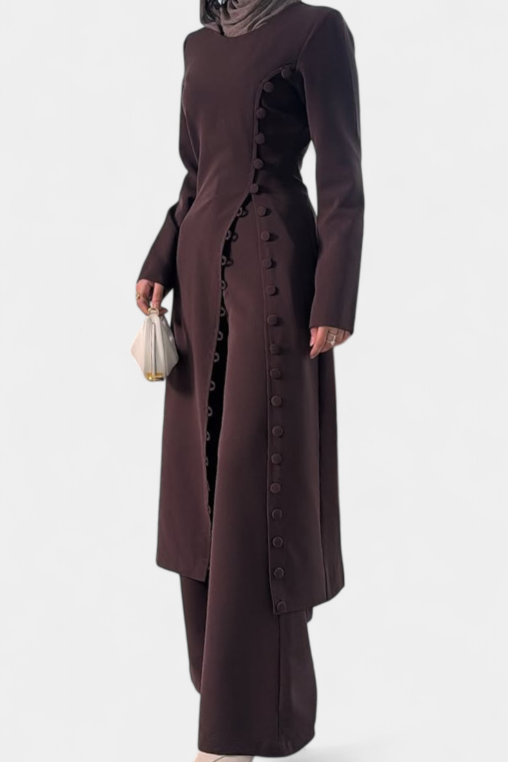 Melissa Lightweight Button-Up Casual Set