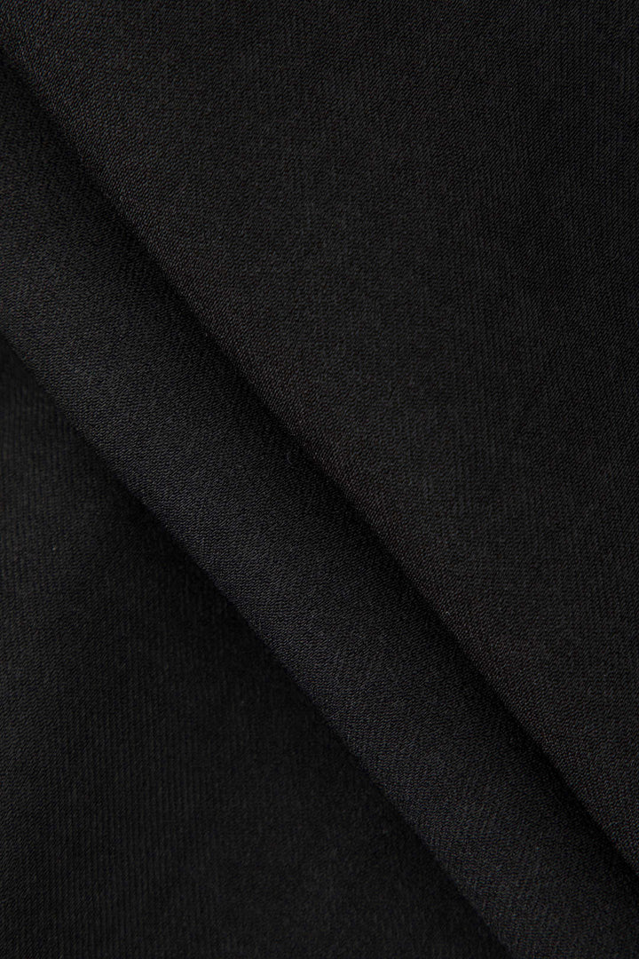 Oaklyn High-Waisted Straight Leg Trousers with Elegant Fluid Drop