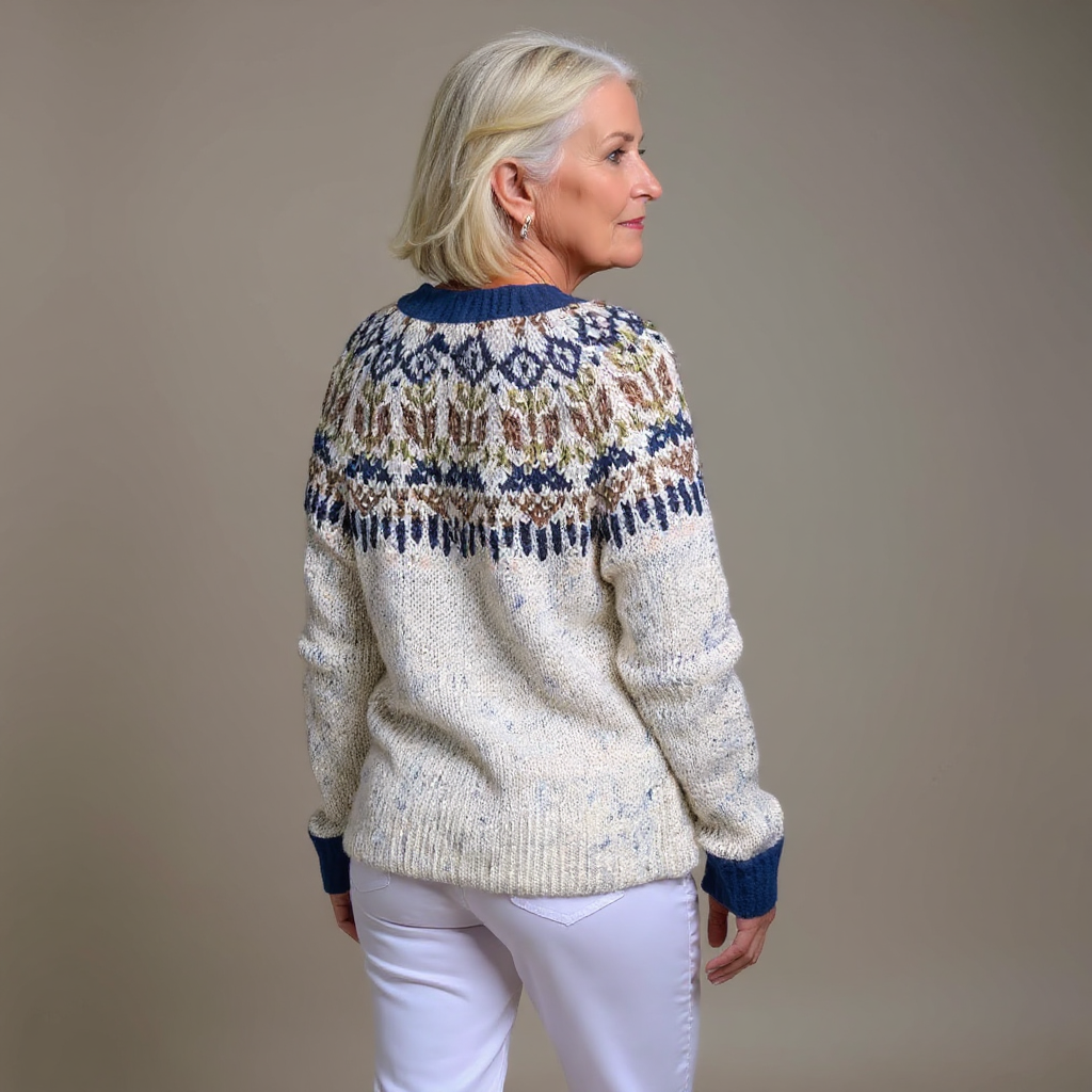 Hailey | Retro Icelandic Knit Cardigan