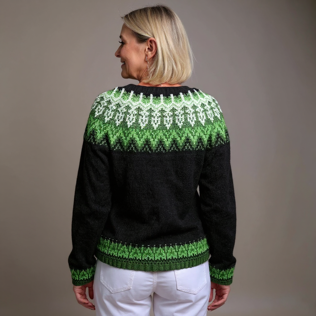 Sadie | Retro Icelandic Knit Cardigan