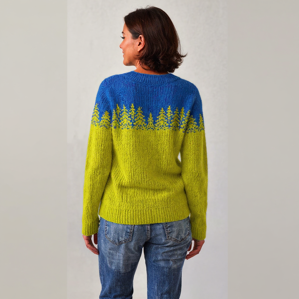 Charlotte | Retro Icelandic Knit Sweater