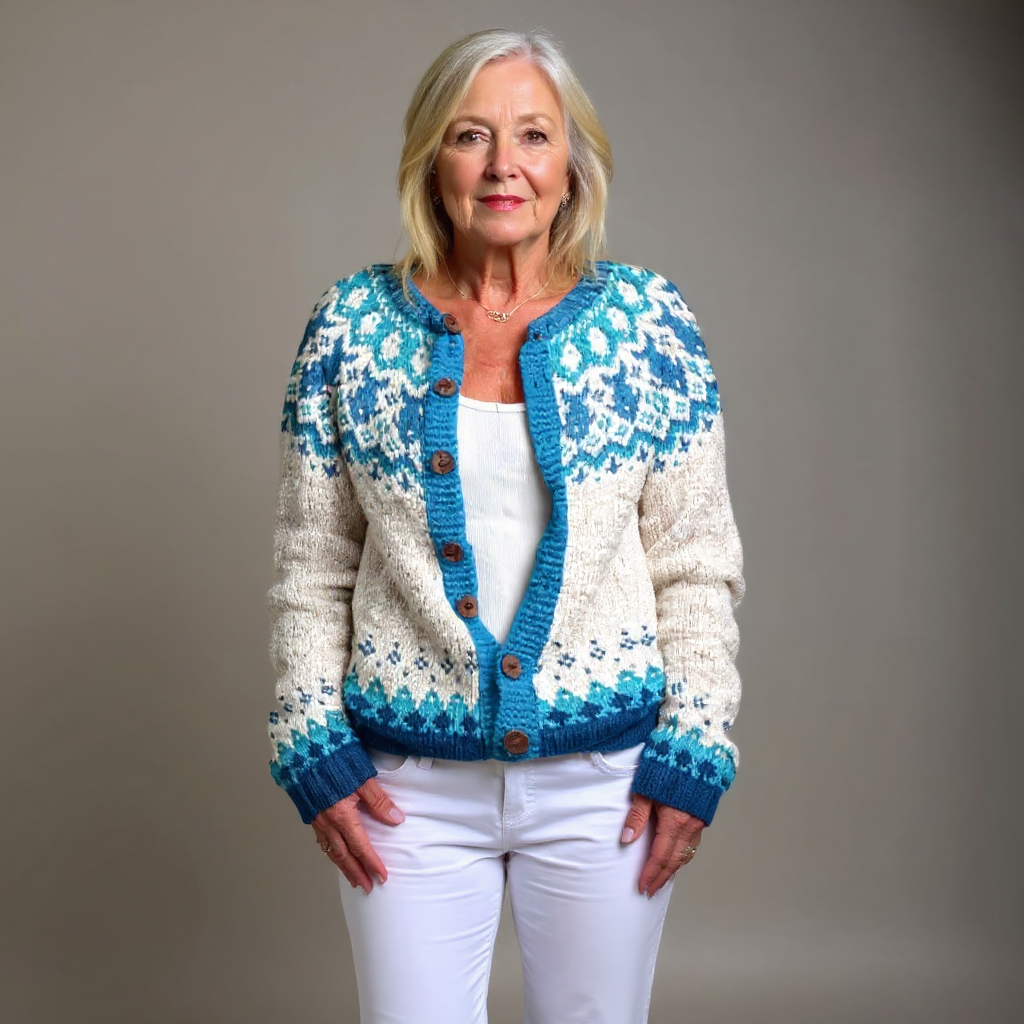 Eva | Retro Knit Cardigan